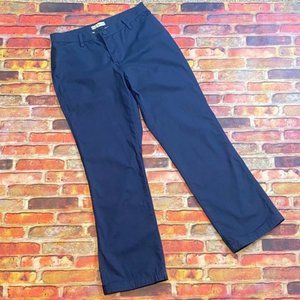 Riders by Lee Trousers Pants Size 10 High Rise Relaxed Fit Bootcut Navy